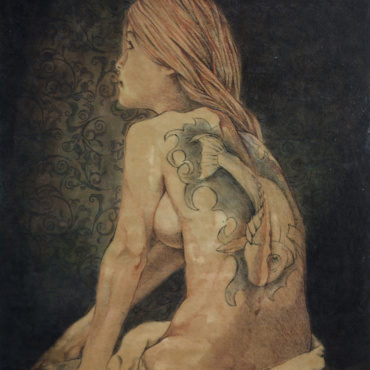 La niña del pez koi