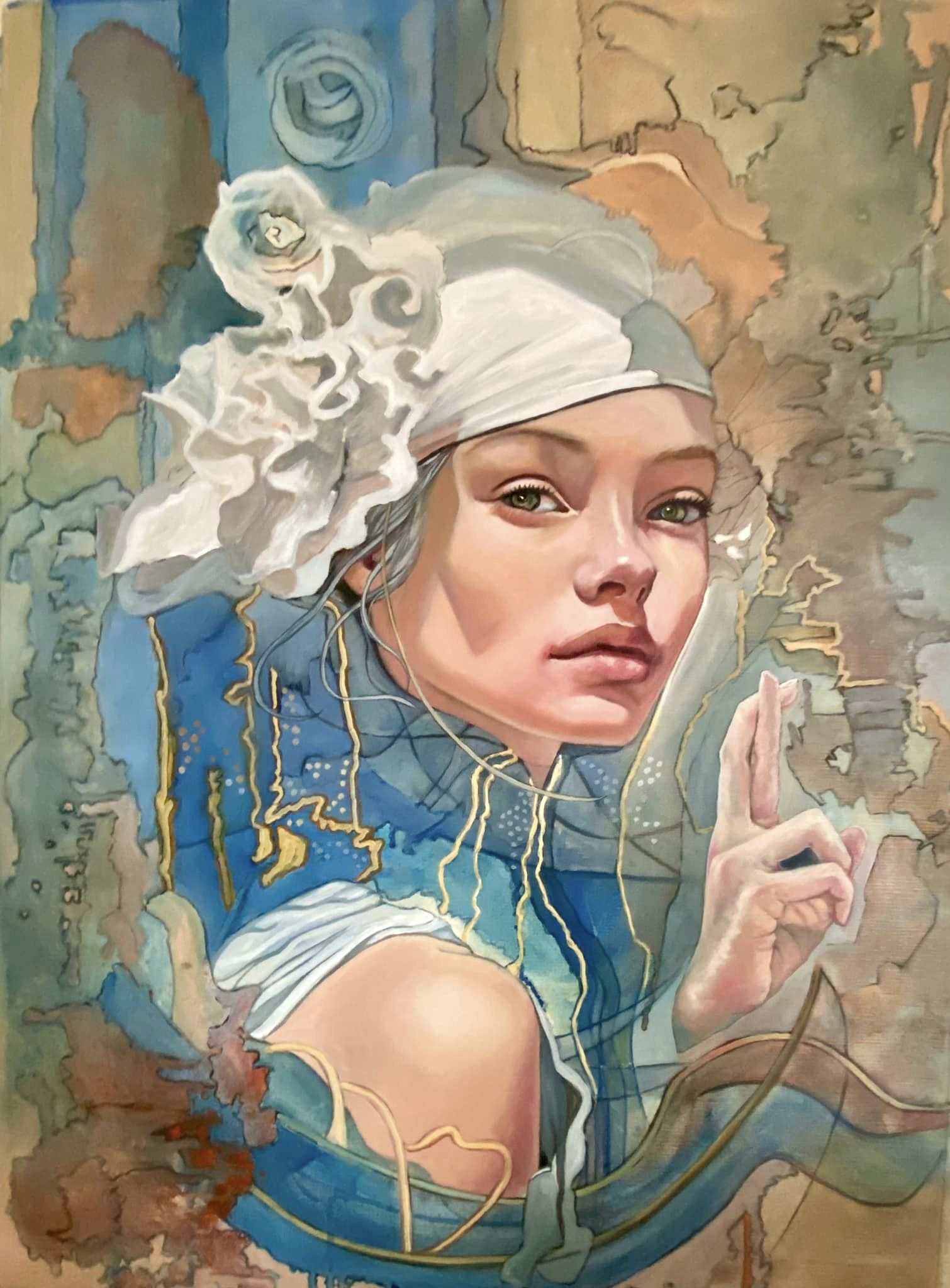 6- Claudia Toledano - Ophelia Gallery - ´´Transparencias 5´´ Oleo 60x80cm 2024 - 1400