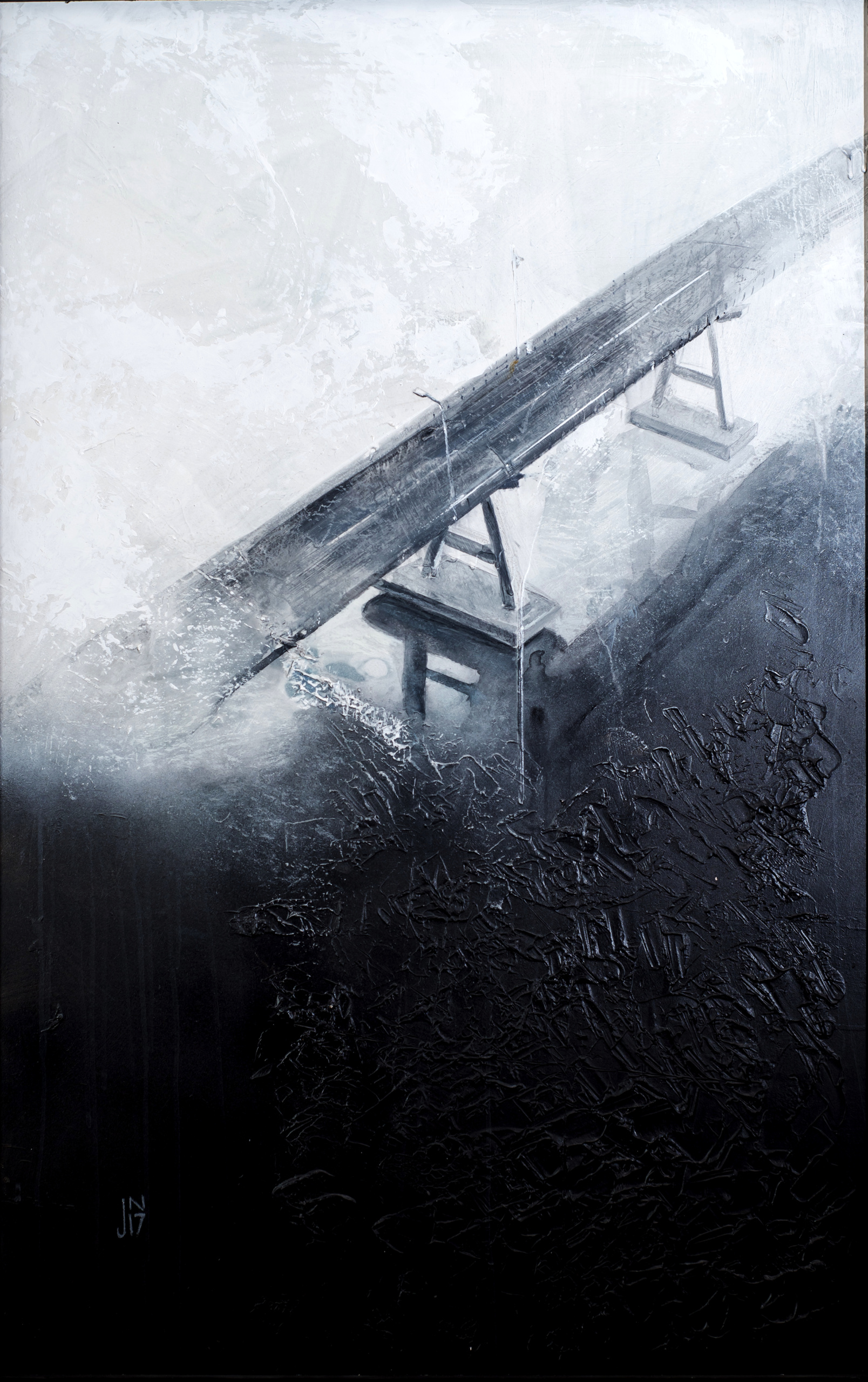 Cruces - Tecnica mixta sobre aglomerado - 120x70